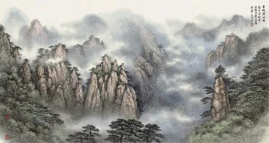 画家李德福和他的山水画