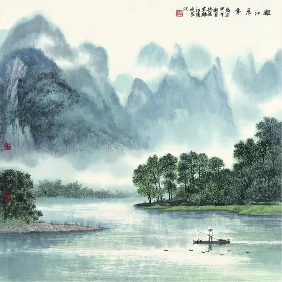 画家李德福和他的山水画