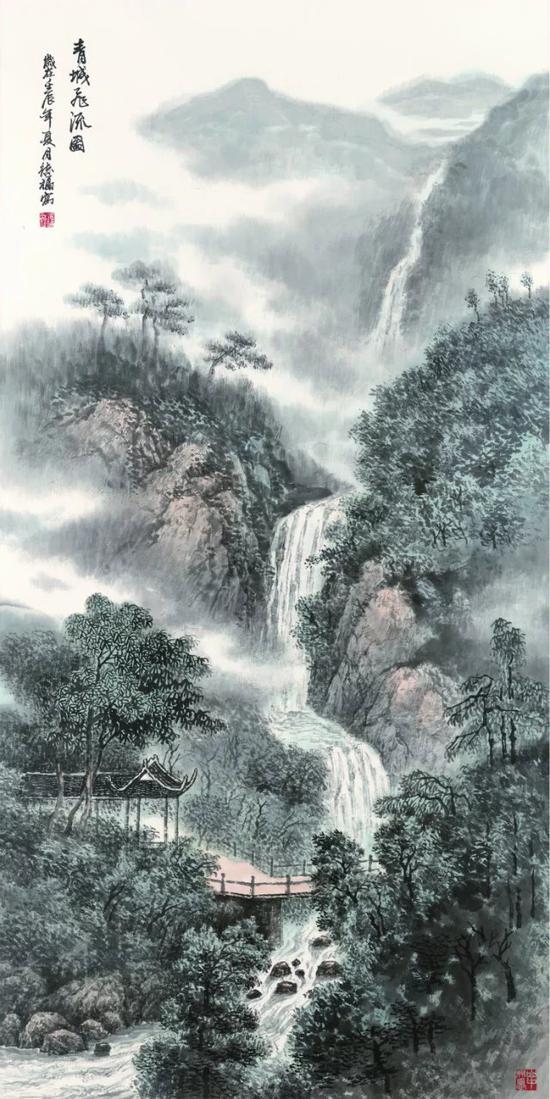画家李德福和他的山水画