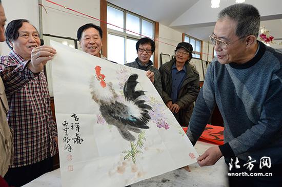 天津80余位书画家鸡年画鸡
