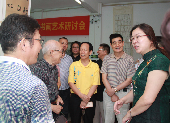 “红荔飘香”广东茂名安徽淮南书画艺术研讨会现场